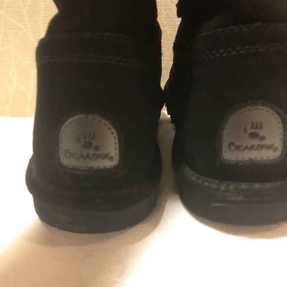 BearPaw Black Suede Winter Boots - Picture 6 of 11